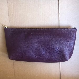 NWOT New Portland Leather Goods Utility Bag Purple Plum